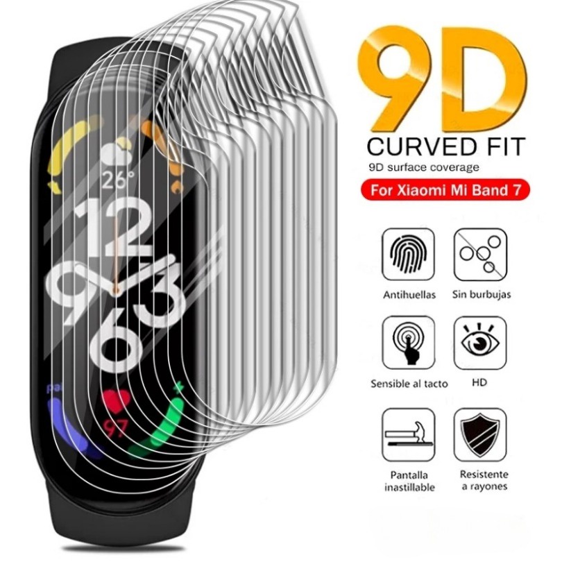Soft TPU ป้องกันฟิล์มสําหรับ Xiaomi Mi Band 10 9 8 7 NFC 6 5 4 3 Hydrogel ป้องกันฟิล์มอุปกรณ์เสริมป้องกันหน้าจอ