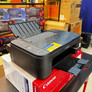 ปริ้นเตอร์ไวฟาย CANON PIXMA E3370 PRINT+COPY+SCAN+WIFI-DIRECT+TANK สินค้ามือ1รับประกันเครื่องและแท้งค์1ปี