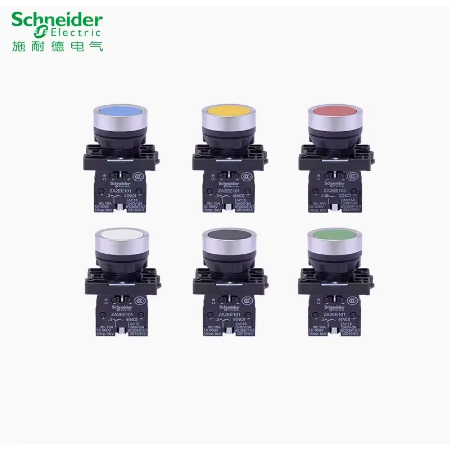สวิตช์ปุ่ม Push Schneider พลาสติกหัวแบน XA2EA31 XA2EA35 XA2EA42 XA2EA45 XA2EA41 XA2EA51 XA2EA61 XA2E