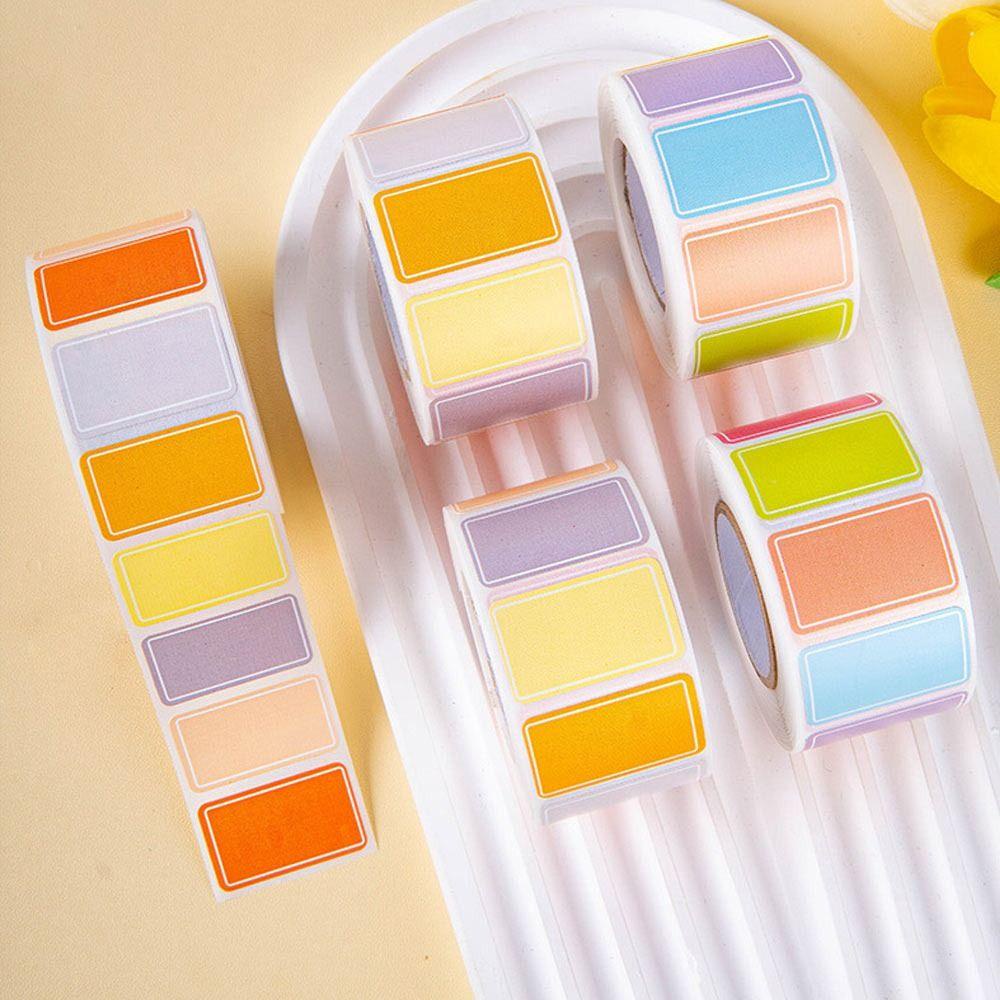 โมลิฮา 500ชิ้น/ม้วนฉลากสติกเกอร์,เปล่าชื่อกาวในตัวสติกเกอร์,ทนทานอุปกรณ์เครื่องเขียนแท็กกันน้ําสติ๊กเกอร์ - รูปที่ 2