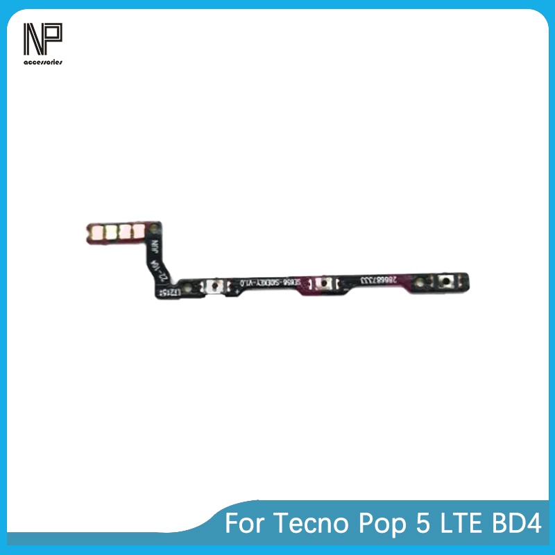 สําหรับ Tecno Pop 5 LTE BD4J BD4 เปิดสวิตช์ระดับเสียงด้านข้างปุ่ม Flex Cable