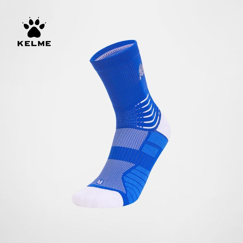Kelme KELME ถุงเท้ากีฬา ผู้ใหญ่ ท่อกลาง วิ่ง มืออาชีพ ผ้าขนหนูฝึก ด้านล่าง ฟุตบอล บาสเก็ตบอล หายใจ