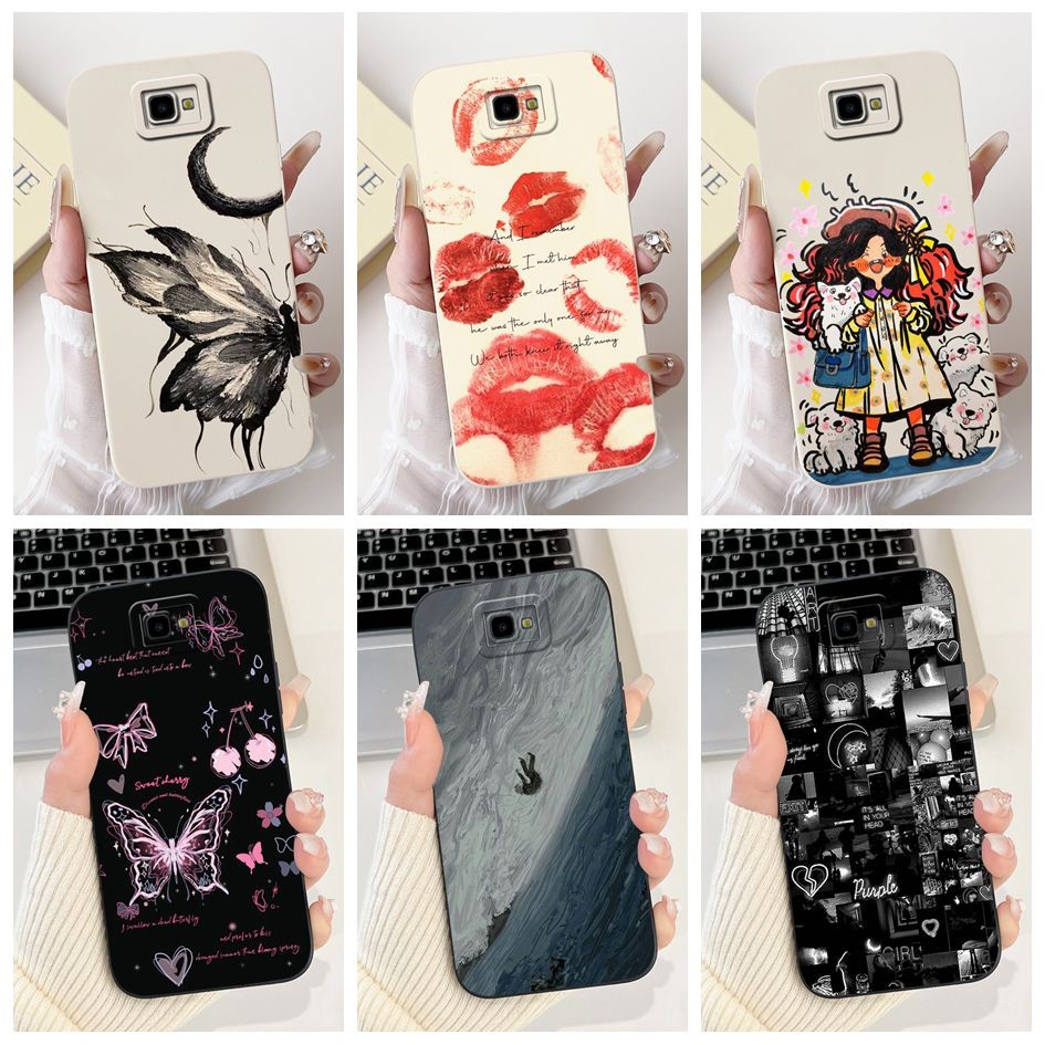 SAMSUNG นุ่มสําหรับsamsung Galaxy J4 Plus 2018 J415F Cool Graffiti BowknotทาสีปลอกสําหรับSamsung J4 