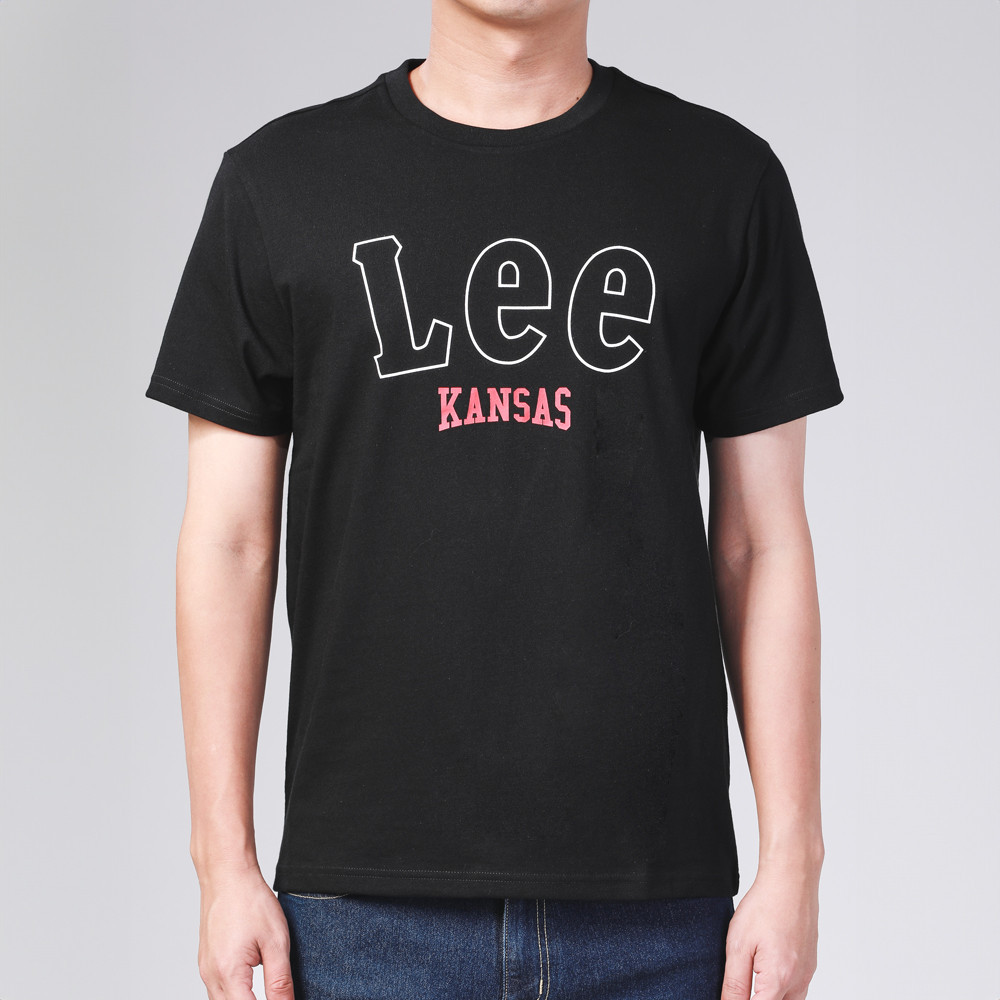 LEE เสื้อยืดแขนสั้นผู้ชาย รุ่น LE S624MTSSS28 สีดำ