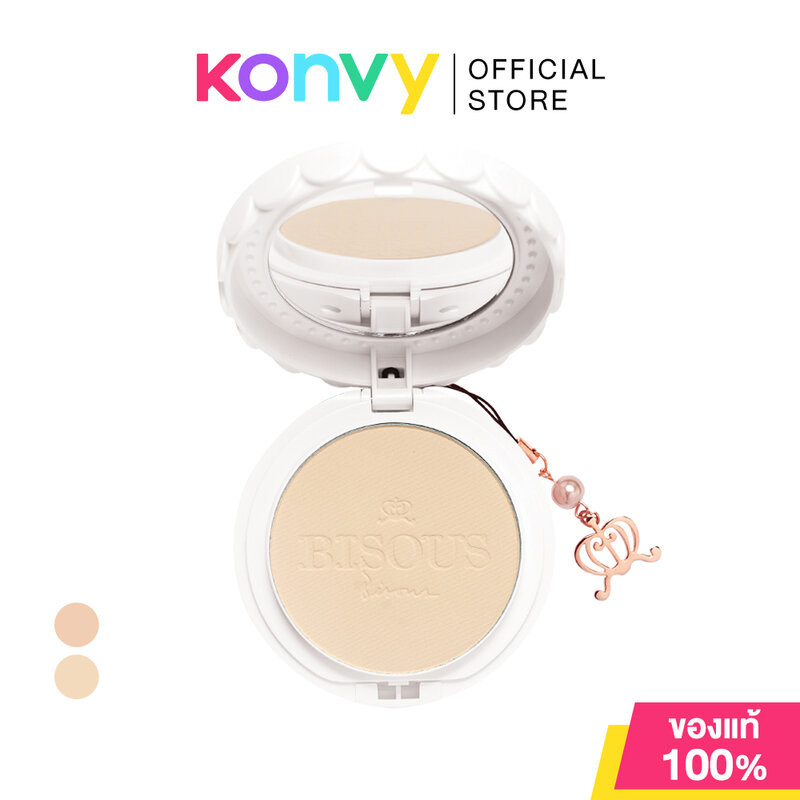 Bisous Bisous Love Blossom Brightening Powder Pact SPF30/PA+++ 12g บีซูบีซู แป้งผสมรองพื้น