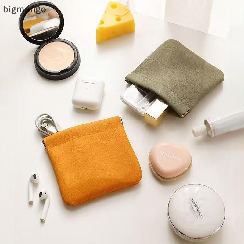 [bigmango] กระเป๋าแต่งหน้า Mini Pocket Crowds กระเป๋าสตางค์กระเป๋าแต่งหน้าขนาดเล็กแบบพกพากระเป๋าแต่งหน้ากันน้ํากระเป๋าแต่งหน้าน่ารัก Travel New Stock