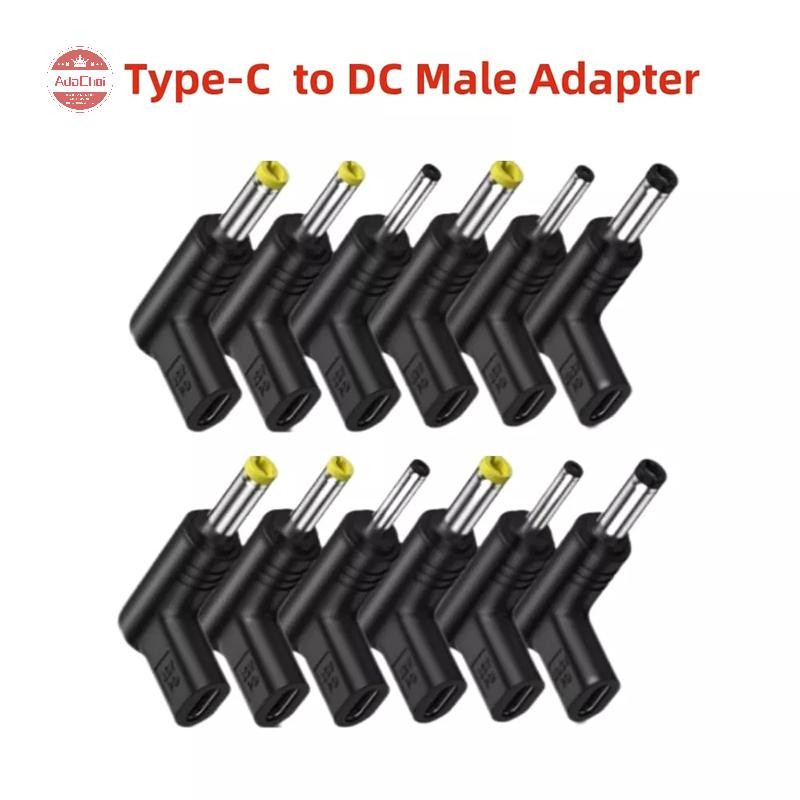 Adachoi USB C PD ถึง DC Power Connector Universal 5/9/12V ประเภท C ถึง DC แจ็คปลั๊กชาร์จอะแดปเตอร์แปลงสําหรับเราเตอร์แท็บเล็ตพัดลมขนาดเล็ก TH
