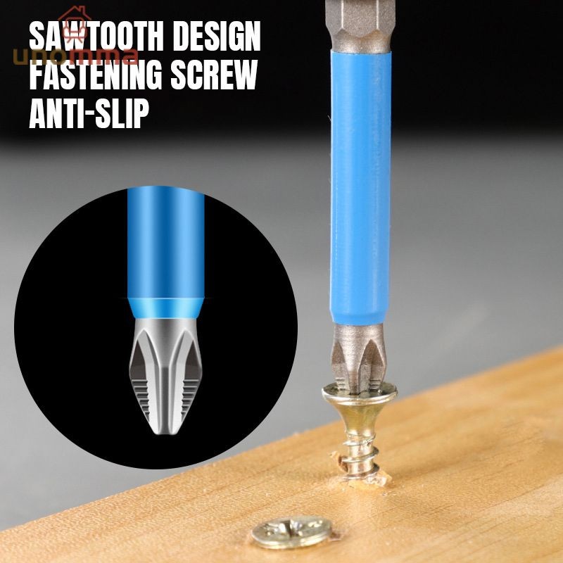 🎈ดอกสว่านไขควงแม่เหล็ก กันลื่น 25 50 65 70 90 127 150 มม. PH2 25 มม.-150 มม. 7 ชิ้น unomma - รูปที่ 2