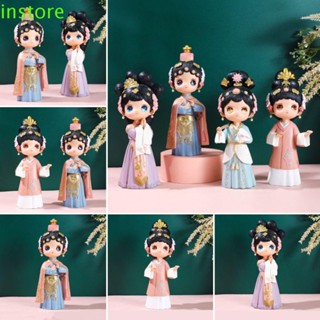 Instore โมเดลฟิกเกอร์เรซิ่น Peking Opera Characters Q Version สไตล์จีนโบราณ ของเล่นสะสม สําหรับเด็กผู้ชาย ผู้หญิง