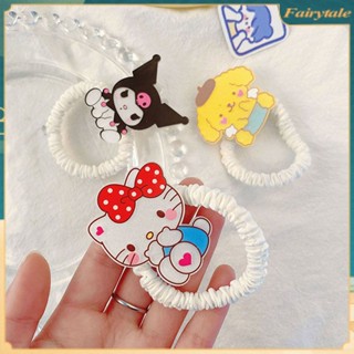 ❀ Sanrio กิ๊บติดผมส่องสว่าง กิ๊บเรืองแสง Kawaii Kuromi Cinnamoroll Mymelody แหวนผม Headrope น่ารักคู่ของขวัญเครื่องประดับผม