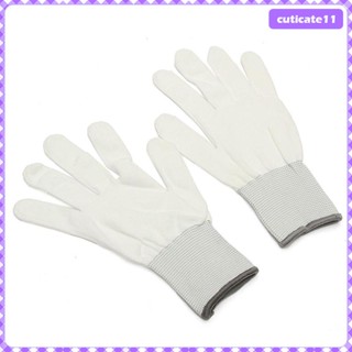 [Cuticate1] ถุงมือผ้าฝ้าย สําหรับซ่อมแซมรถยนต์ บํารุงรักษา 6 คู่