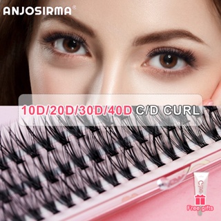 💝พร้อมส่ง😍 ANJOSIRMA ขนตาปลอม 10D 20D 30D 40D😍นิ่มเบา,ชุดต่อขนตาด้วยตัวเอง,เซ็ทต่อขนตาถาวร