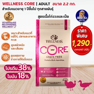 WELLNESS CORE อ.แมวเม็ด สูตร Turkey&amp;Duck 5lb (2.2kg)