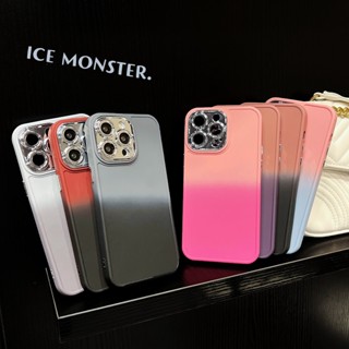 เคสโทรศัพท์มือถือ กันกระแทก แต่งกลิตเตอร์ไล่โทนสีรุ้ง สําหรับ iPhone 11 Pro Max X XS Max XR iPhone 7 8 Plus SE 2020