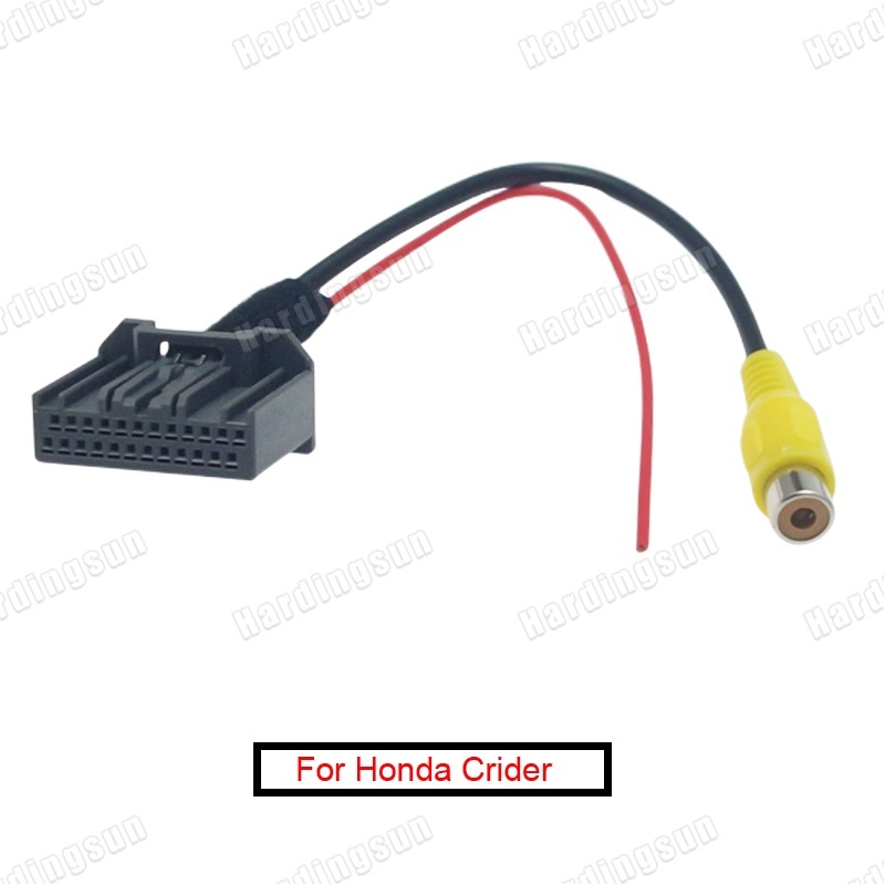 ที่จอดรถอัตโนมัติด้านหลังกล้องปลั๊กวิดีโอ RCA Reversing Cable Adapter สําหรับ Honda Crider 2013-2015