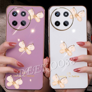 เคสโทรศัพท์มือถือ ลายผีเสื้อน่ารัก 3D สําหรับ Realme11 RealmeC51 Realme 11 C51 NFC 4G 5G 2023