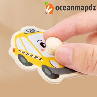 Oceanmapdz บล็อคตัวต่อไม้ รูปสัตว์ ผลไม้ 3D สําหรับผู้ปกครอง และเด็ก