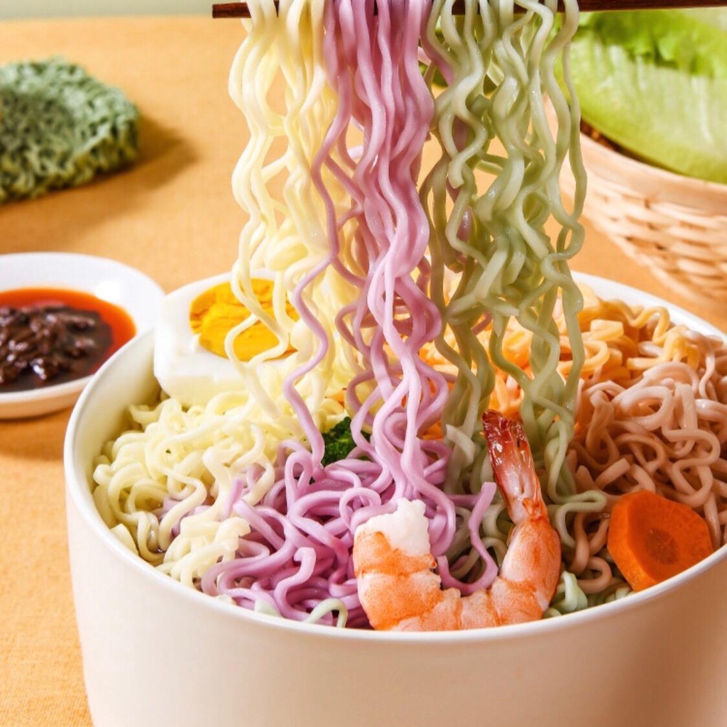 บะหมี่ผัก 60g เหนียว นุ่ม อร่อย บะหมี่กึ่งสำเร็จรูป - รูปที่ 3