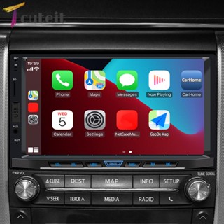 Tcuteit วิทยุ FM USB TF บลูทูธ 7 นิ้ว สําหรับรถยนต์ Apple Carplay Android