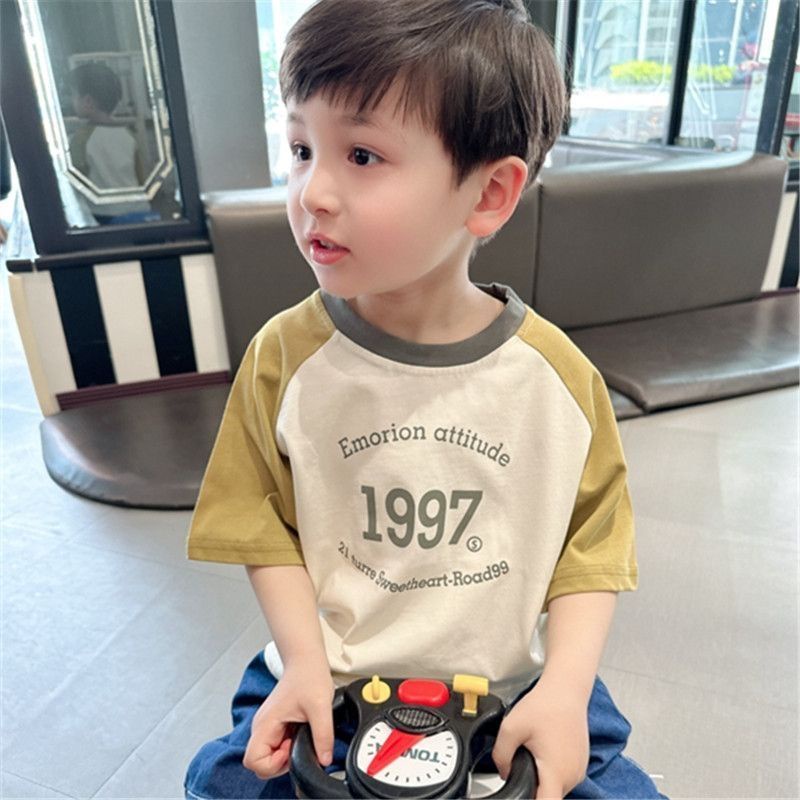 เสื้อยืดแขนสั้น คอกลม ผ้าฝ้าย พิมพ์ลาย สําหรับผู้ชาย 2023
