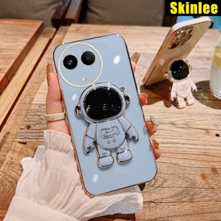 เคสโทรศัพท์มือถือ แบบนิ่ม ลายนักบินอวกาศ ขอบทอง สําหรับ Realme 11 Pro Plus 11X Realme11 Pro Plus