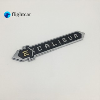 Flightcar ป้ายโลโก้สัญลักษณ์โลโก้ สําหรับติดท้ายรถยนต์ Land Cruiser EXCALIBUR