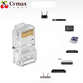 Cvmax CAT6 RJ45 อะแดปเตอร์ปลั๊กเชื่อมต่อ UTP 8Pin คุณภาพสูง ทนทาน