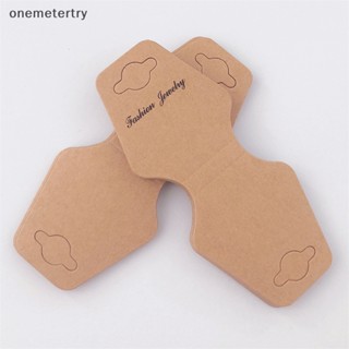 Onem ป้ายแท็ก กระดาษแข็ง ขนาด 4.3*10 ซม. DIY สําหรับสร้อยคอ สร้อยข้อมือ เชือกรัดผม 50 ชิ้น