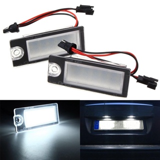 หลอดไฟ Led 18 ดวง สําหรับติดป้ายทะเบียนรถยนต์ Volvo S80 99-06 V70 XC70 S60 XC90 2 ชิ้น ☆Shixudenise