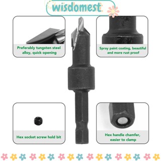 Wisdomest ดอกสว่านคาร์ไบด์ ซีเมนต์ กว้าง 1/4x2.5 มม. ปรับได้ สีดํา สําหรับเจาะ