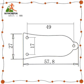 [Buymorefun] ฝาครอบก้านโลหะ 3 หลุม สําหรับกีตาร์ไฟฟ้า เบส
