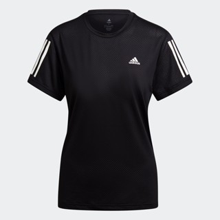 adidas วิ่ง เสื้อยืด Own the Run Cooler ผู้หญิง สีดำ H59273