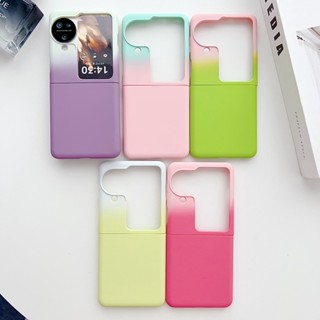 เคสโทรศัพท์มือถือ PC แบบแข็ง ป้องกันกระแทก แต่งไล่โทนสี สําหรับ OPPO Find N3