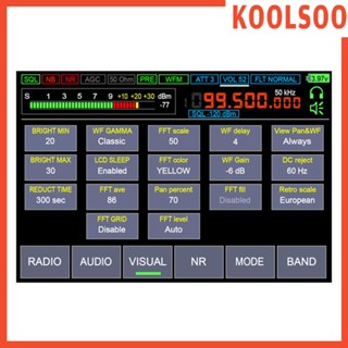 [Koolsoo] อุปกรณ์รับสัญญาณวิทยุสื่อสาร หน้าจอ LCD พร้อมกระเป๋า EVA