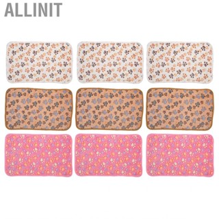 Allinit Pet Warm Sleep Mat Soft  Cute Dog Paw Print for Pets