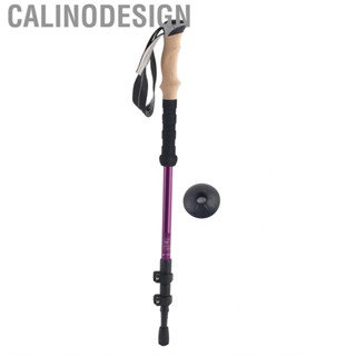 Calinodesign Hiking Poles Purple 6061 Aluminum Alloy Outer Lock Cork Extended