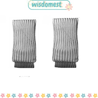 Wisdomest ถุงมือเชื่อม โลหะ สีเงิน ทนความร้อน ทนความร้อน ทนไฟ สําหรับทําอาหาร 2 ชิ้น