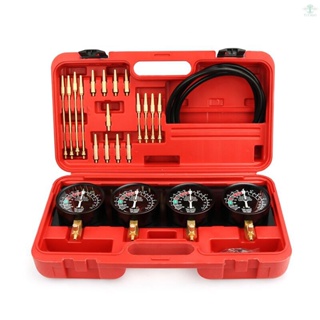 4-Cylinder Vacuum Carburetor Synchronization Balancer Gauge Universal Carb Synchronizer Balancing Gauges Vacuum Pressure Tester for 2 3 4 Carburetors Motorcycle Engine