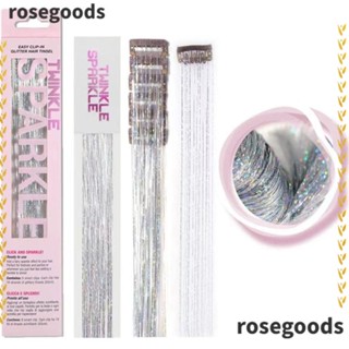 Rosegoods1 ชุดแฮร์พีชต่อผม กลิตเตอร์ 6 ชิ้น