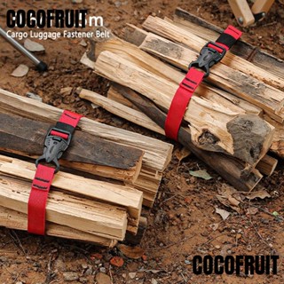 Cocofruit สายเข็มขัดไนล่อน อเนกประสงค์ ทนทาน สีแดง สําหรับรัดกระเป๋าเดินทาง