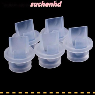 Suchenhd 10 ชิ้น อุปกรณ์ปั๊มนม, วาล์วปากเป็ด ใส สากล, วาล์วทางเดียว ที่ทนทาน ซิลิโคน ป้องกันการไหลย้อนกลับ ปั๊มนม ด้วยตนเอง / เครื่องปั๊มนมไฟฟ้า