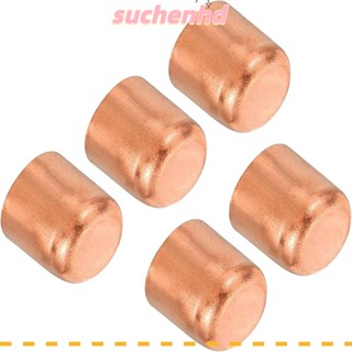 Suchenhd จุกปิดปลายท่อ ทองแดง สีชมพู 13 × 20 มม. 5 ชิ้น