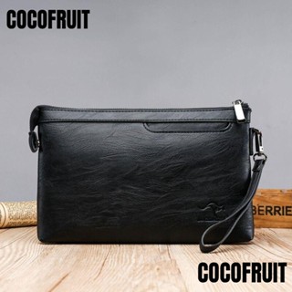 กระเป๋าสตางค์ COCOFRUIT หนัง ทรงคลัทช์ ขนาดใหญ่ จุของได้เยอะ อเนกประสงค์ ใส่หนังสือเดินทาง บัตร โทรศัพท์มือถือได้ สําหรับผู้ชาย