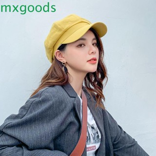 Mxgoods หมวกแก๊ป ผ้าฝ้าย และผ้าลินิน สวมใส่สบาย สไตล์เกาหลี แฟชั่นฤดูใบไม้ร่วง และฤดูหนาว สําหรับผู้หญิง