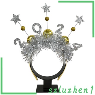 [Szluzhen1] ที่คาดผม ประดับกลิตเตอร์ รูปดาว สําหรับตกแต่งผม ปีใหม่