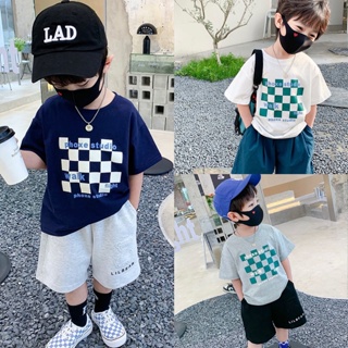 【Boy Wear】เสื้อยืดคอกลม แขนสั้น ผ้าฝ้าย พิมพ์ลาย Budak Lelaki Bauju แฟชั่นสไตล์เกาหลี สําหรับผู้ชาย (1-14 ปี)