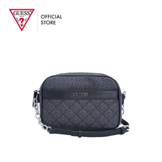 GUESS กระเป๋าผู้หญิง รุ่น SV862312 ELLISON CAMERA CROSSBODY สีดำ กระเป๋าสะพาย