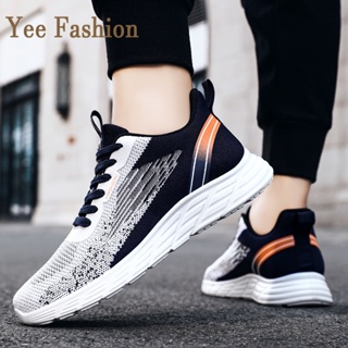 YEE Fashion รองเท้าผ้าใบผู้ชาย รองเท้าลำลองผู้ชาย รองเท้าผ้าใบแฟชั่น สไตล์เกาหลี กีฬากลางแจ้ง ทำงานรองเท้าลำลอง XYD2390VT0 37Z230912