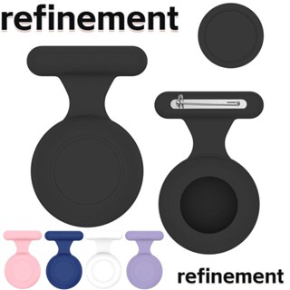 Refinement ตัวติดตาม พร้อมหมุดซ่อน ตัวป้องกันซิลิโคน ตัวยึดซิลิโคน ที่ซ่อน ตัวติดตามนุ่ม หมุดซ่อน สําหรับ AirTag