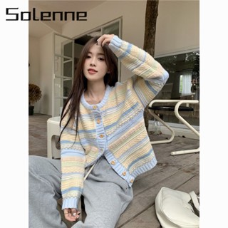 Solenne เสื้อคลุม เสื้อกันหนาว ทันสมัย นุ่มนวล น่ารัก สไตล์ WMY239000L37Z230912